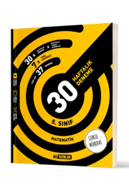 HIZ 5 sınıf MATEMATİK 30 HAFTALIK DENEME - HIZ YAYINLARI