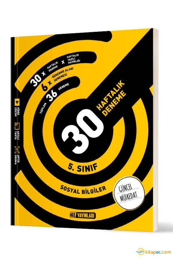 HIZ 5 sınıf SOSYAL BİLGİLER 30 HAFTALIK DENEME - 1