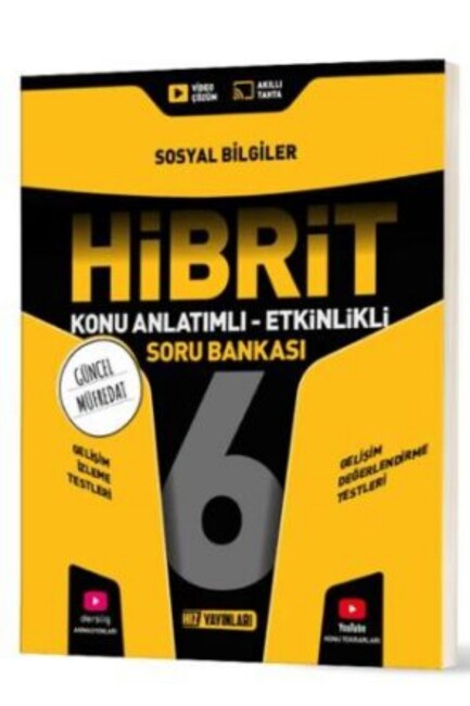 HIZ 6.SINIF HİBRİT SOSYAL BİLGİLER SORU BANKASI - HIZ YAYINLARI