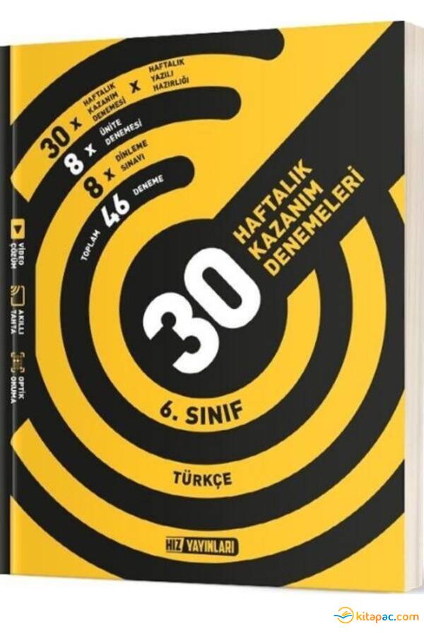 HIZ 6.Sınıf TÜRKÇE 30 HAFTALIK DENEME - 1