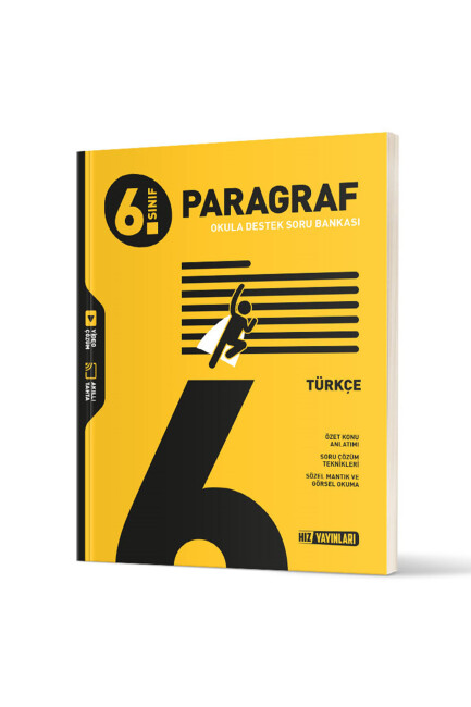 HIZ 6.Sınıf TÜRKÇE PARAGRAF Soru Bankası - HIZ YAYINLARI