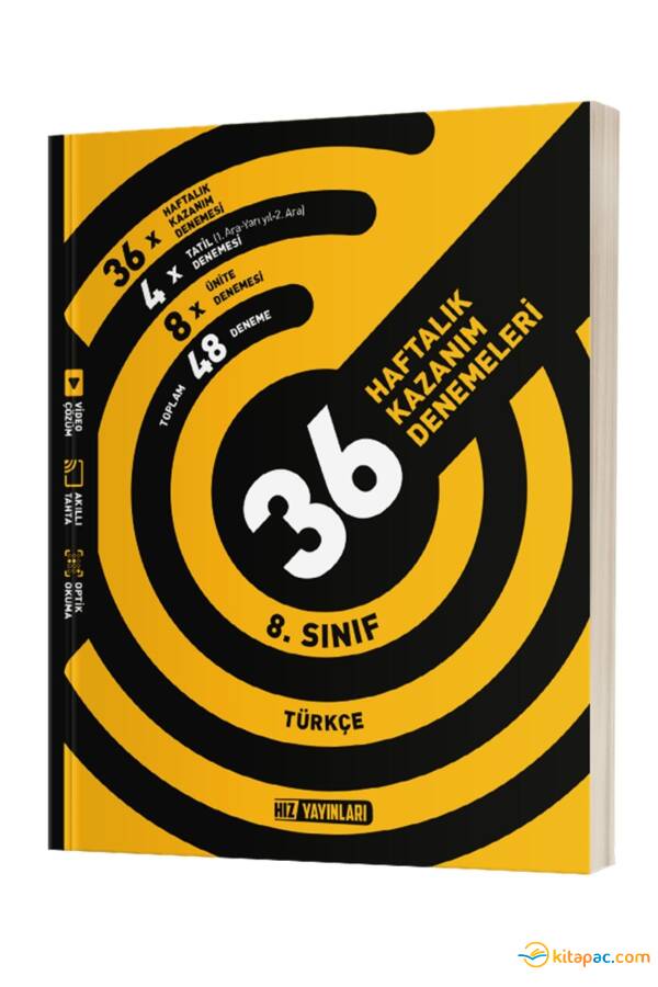 HIZ 8.Sınıf TÜRKÇE 36 HAFTALIK DENEME - 1