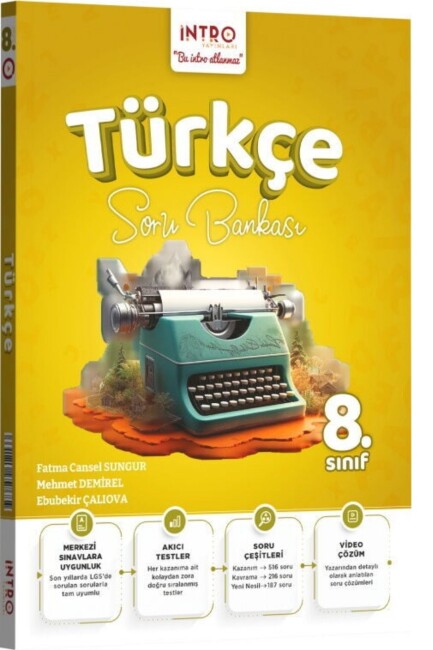 İNTRO 8.Sınıf TÜRKÇE SORU BANKASI - İNTRO YAYINLARI