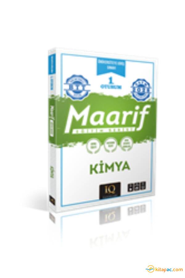 IQ YAYINLARI 1.OTURUM MAARİF KİMYA EĞİTİM SERİSİ - 1