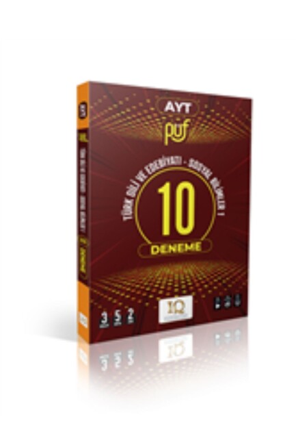 IQ YAYINLARI AYT EDEBİYAT-SOSYAL BİLİMLER PÜF 10 BRANŞ DENEME - IQ YAYINLARI