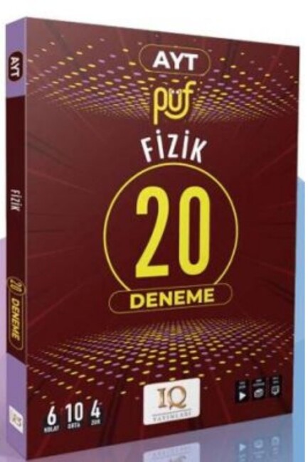 IQ YAYINLARI AYT FİZİK PÜF 20 BRANŞ DENEME - IQ YAYINLARI