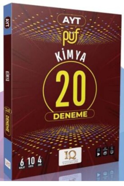 IQ YAYINLARI AYT KİMYA PÜF 20 BRANŞ DENEME - IQ YAYINLARI