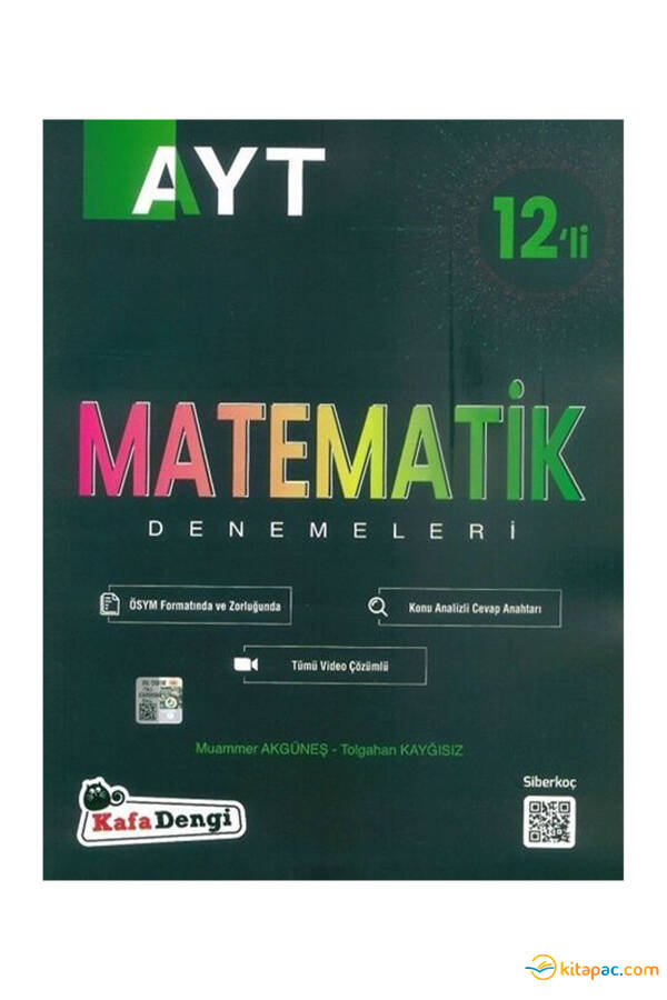 KAFADENGİ AYT 12 li MATEMATİK DENEMELERİ - 1