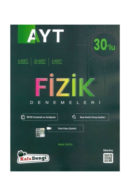 KAFADENGİ AYT 30 lu FİZİK DENEMELERİ - KAFADENGİ YAYINLARI