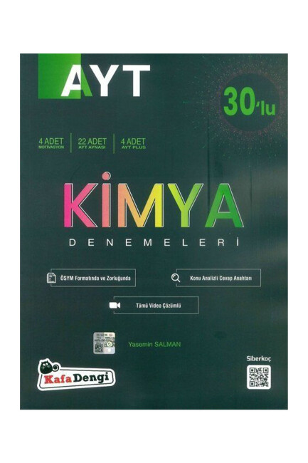 KAFADENGİ AYT 30 lu KİMYA DENEMELERİ - KAFADENGİ YAYINLARI