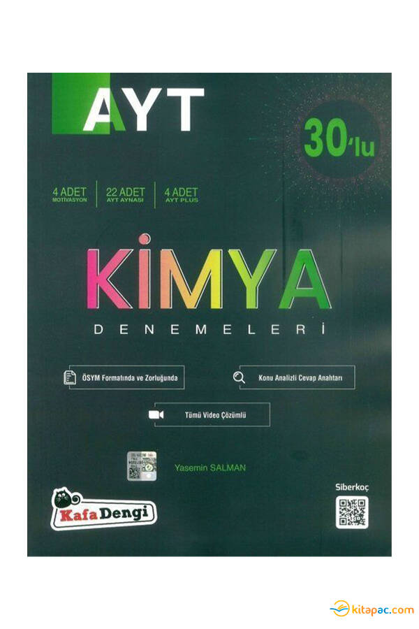 KAFADENGİ AYT 30 lu KİMYA DENEMELERİ - 1