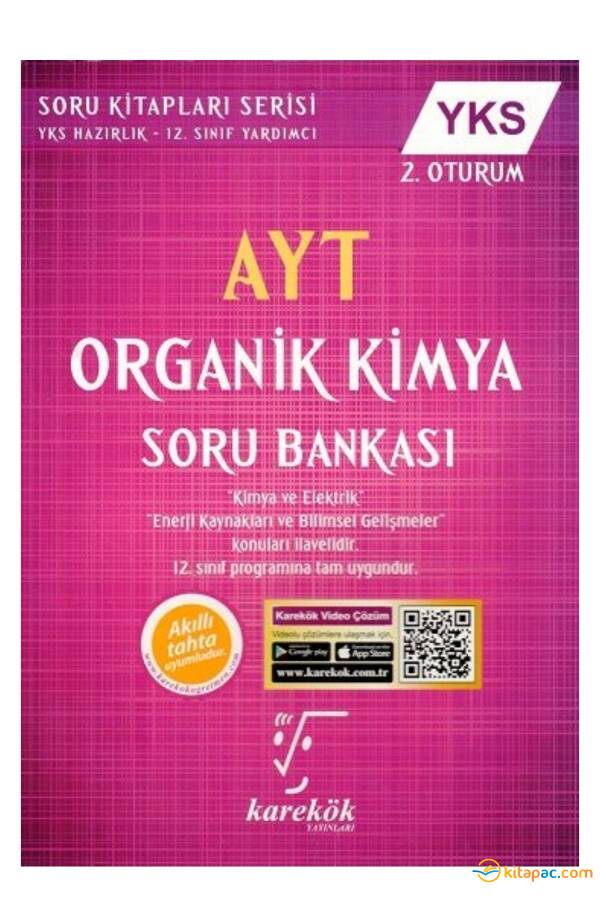 KAREKÖK AYT ORGANİK KİMYA Soru Bankası - 1