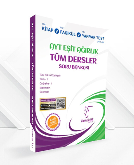 KAREKÖK AYT TÜM DERSLER EŞİT AĞIRLIK Soru Bankası - KAREKÖK YAYINLARI