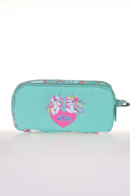 KAUKKO KIDS&LOVE DESING MINT UNICORN KALEM ÇANTASI KALEMLİK - 2