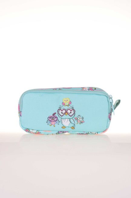 KAUKKO KIDS&LOVE OWL KALEM ÇANTASI KALEMLİK Rugan-Hologram - 1