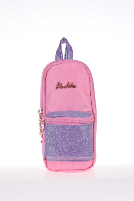 KAUKKO MAGİCAL JUNIOR BAG KALEM ÇANTASI KALEMLİK Simli-Roze - 2