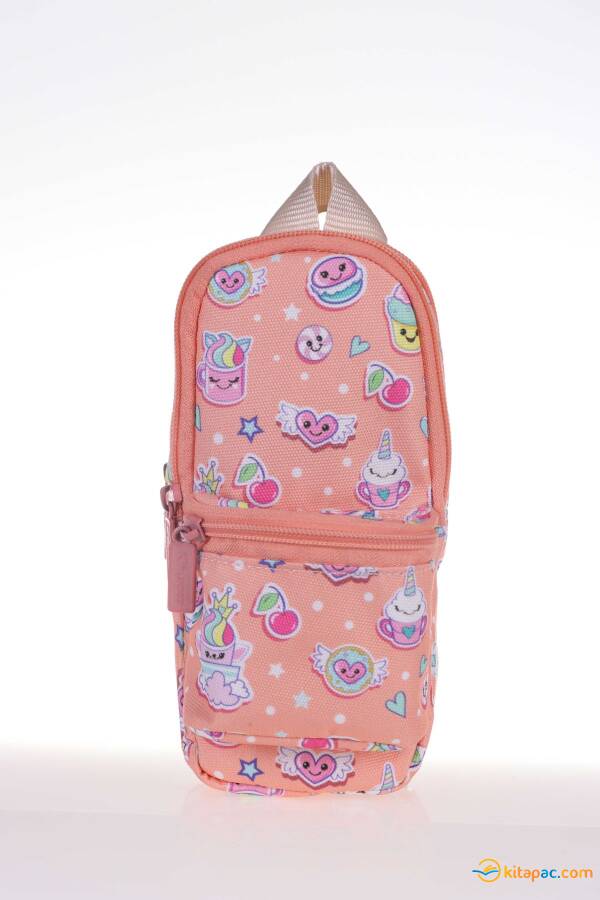 KAUKKO NATURE JUNIOR BAG KALEMLİK KALEM ÇANTASI Unicorn Somon - 2