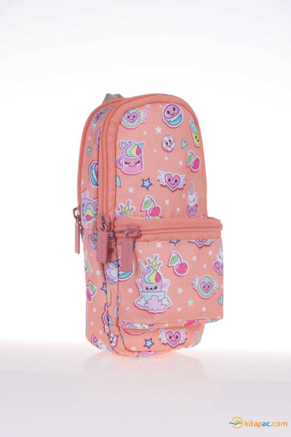 KAUKKO NATURE JUNIOR BAG KALEMLİK KALEM ÇANTASI Unicorn Somon - 1