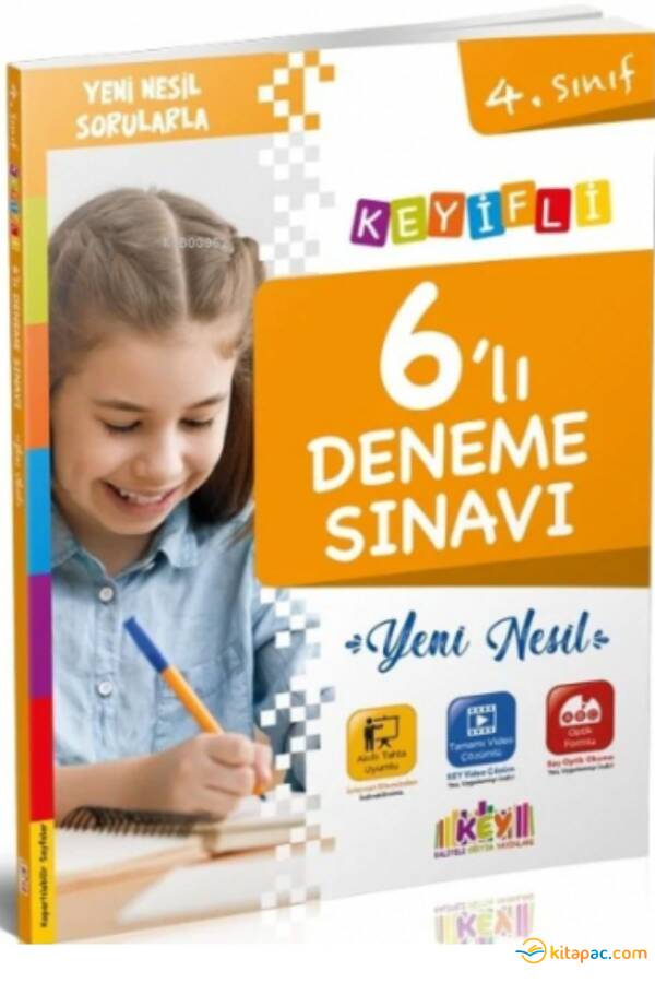 KEY YAYINLARI 4.SINIF KEYİFLİ 6 LI DENEME SINAVI - 1