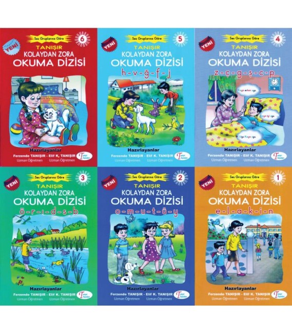 KOLAYDAN ZORA 8 li OKUMA DİZİSİ- (a-n-e-t-i-l) - TANIŞIR YAYINLARI