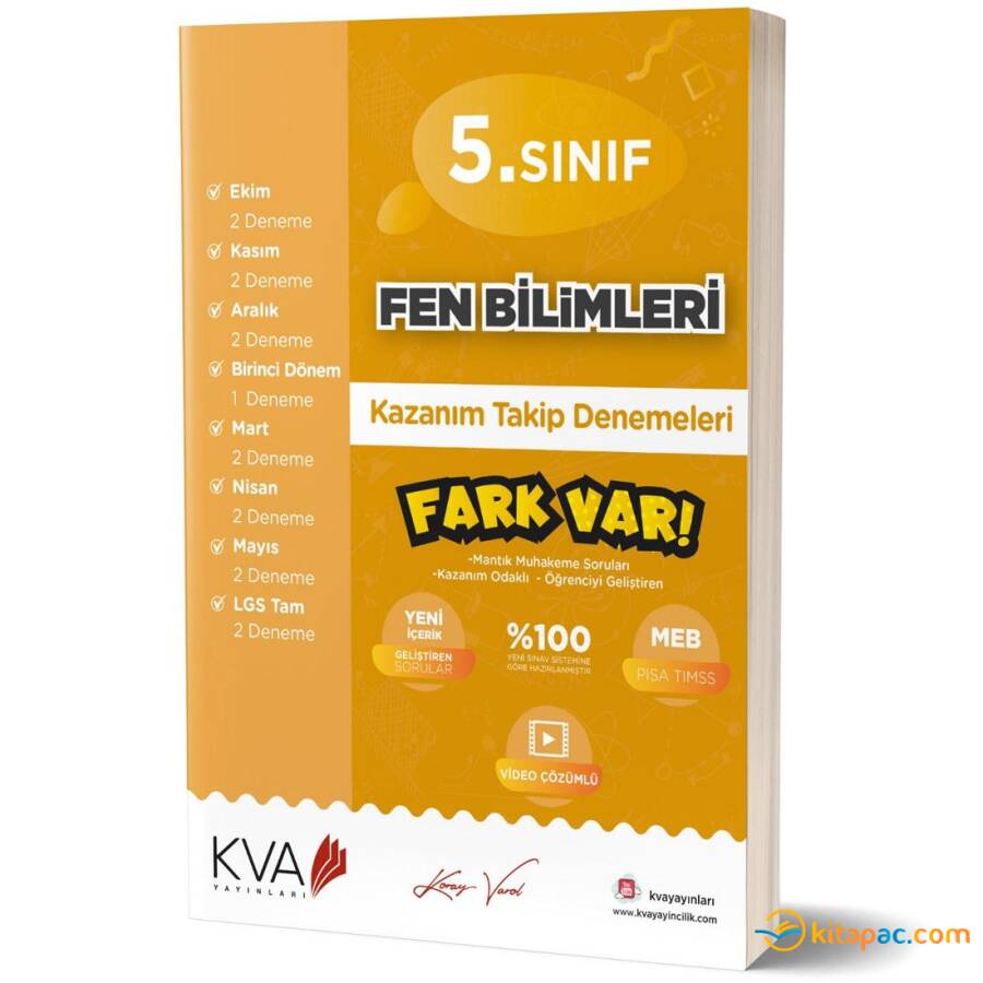 KORAY VAROL 5.Sınıf FEN BİLİMLERİ DENEME - 2020 - 1