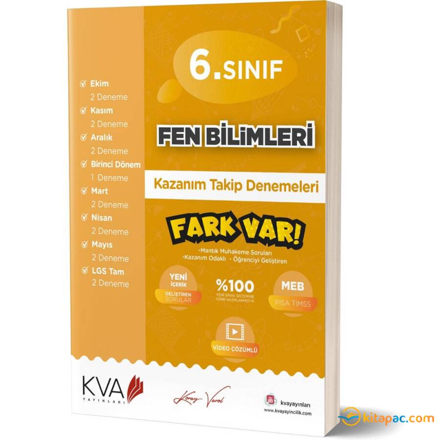 KORAY VAROL 6.Sınıf FEN BİLİMLERİ DENEME - 2020 - 1