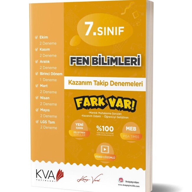 KORAY VAROL 7.Sınıf FEN BİLİMLERİ DENEME - 2020 - KORAY VAROL YAYINLARI