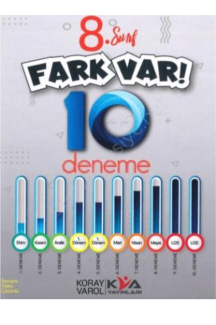KORAY VAROL 8.Sınıf 10 lu Fark Var Deneme Seti - KORAY VAROL YAYINLARI