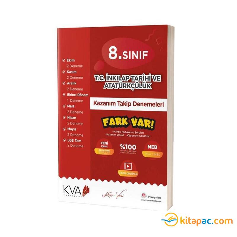 KORAY VAROL 8.Sınıf T.C. İNKİLAP TARİHİ ve ATATÜRKÇÜLÜK Kazanım Takip Denemeleri - 1