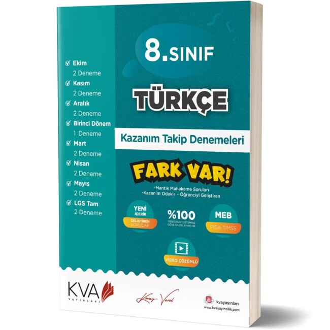 KORAY VAROL 8.Sınıf TÜRKÇE DENEME - KORAY VAROL YAYINLARI