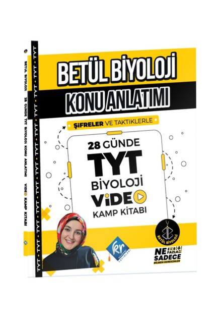BETÜL TYT BİYOLOJİ 28 GÜNDE VİDEO DERS KİTABI - KR AKADEMİ YAYINLARI