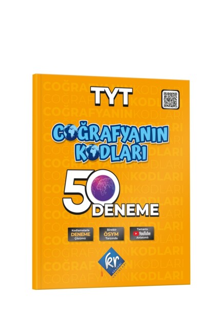 KR AKADEMİ TYT COĞRAFYANIN KODLARI ÇÖZÜMLÜ 50 DENEME - KR AKADEMİ YAYINLARI