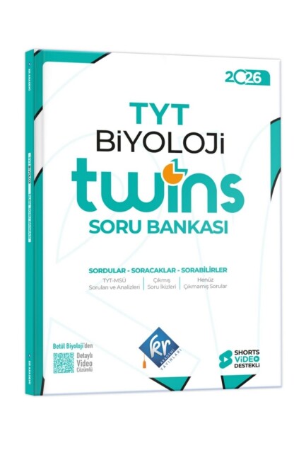 KR AKADEMİ TYT TWİNS BİYOLOJİ SORU BANKASI - KR AKADEMİ YAYINLARI