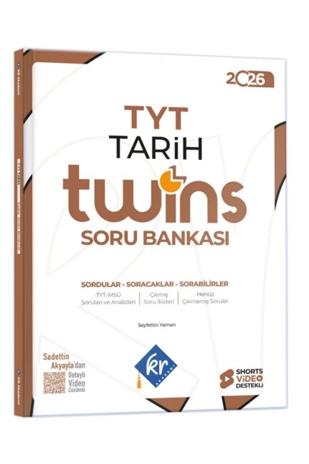 KR AKADEMİ TYT TWİNS TARİH SORU BANKASI - KR AKADEMİ YAYINLARI
