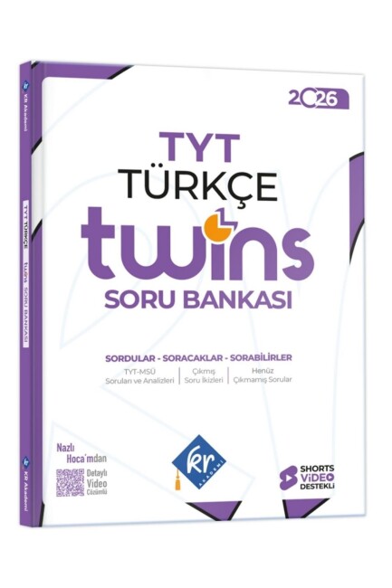 KR AKADEMİ TYT TWİNS TÜRKÇE SORU BANKASI - KR AKADEMİ YAYINLARI