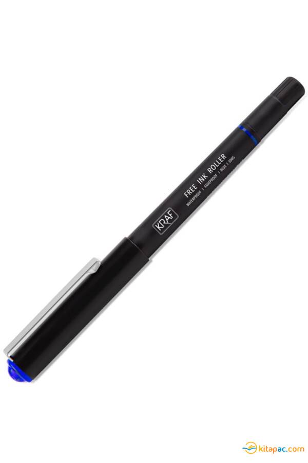 KRAF 0,7mm.ROLLER KALEM 300G - Mavi - 1