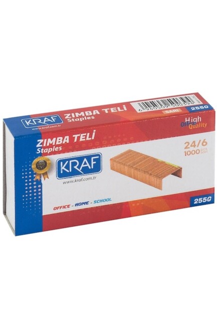 KRAF 24/6 ZIMBA TELİ 1000 li SARI 255G - KRAF