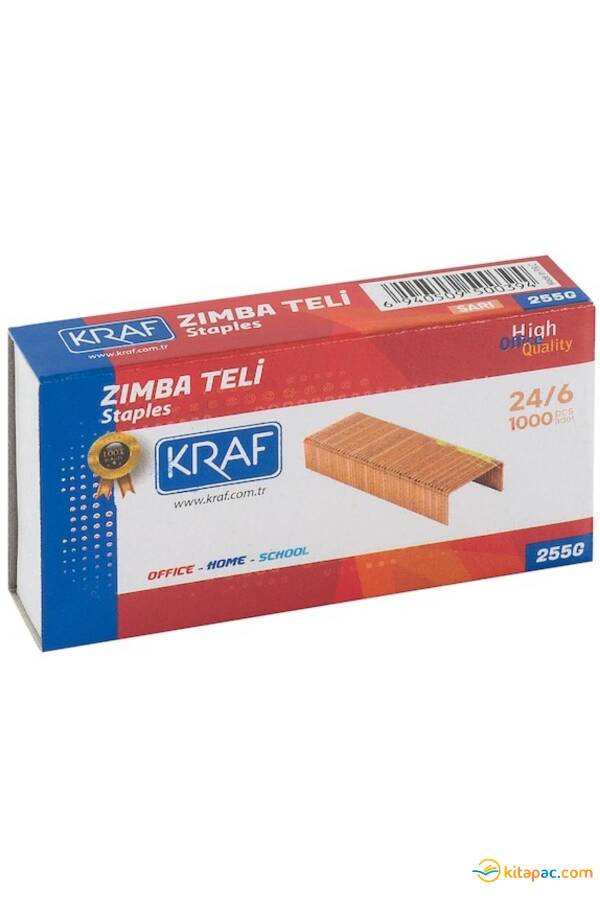 KRAF 24/6 ZIMBA TELİ 1000 li SARI 255G - 1