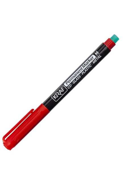 KRAF 260 - (M) ASETAT KALEMİ - Kırmızı - KRAF