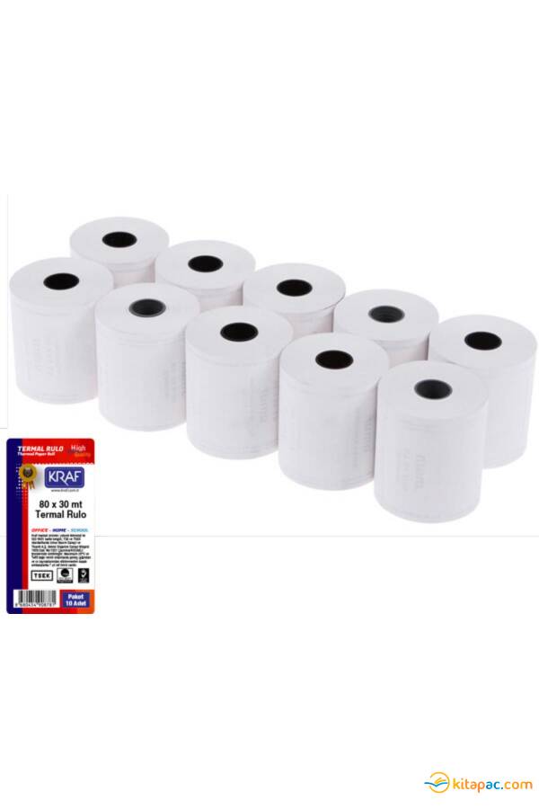 KRAF 80x30 m. TERMAL RULO 10 lu PAKET - 1