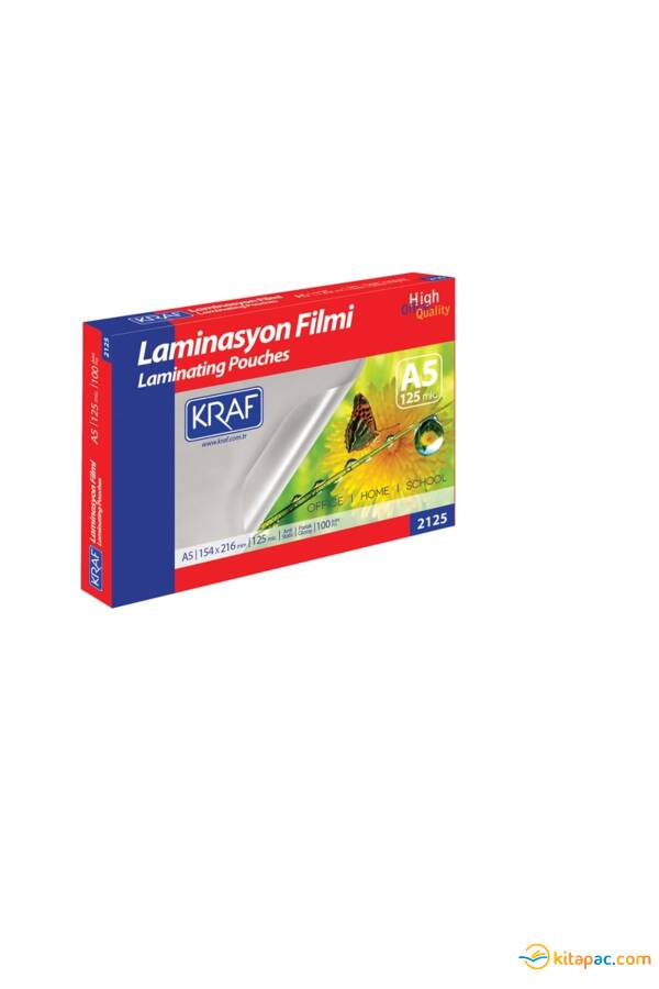 KRAF A5 148X210 125 mic LAMİNASYON FİLMİ 100 lü - 1
