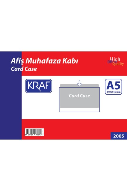 KRAF AFİŞ MUHAFAZA KABI A5 2005 - KRAF