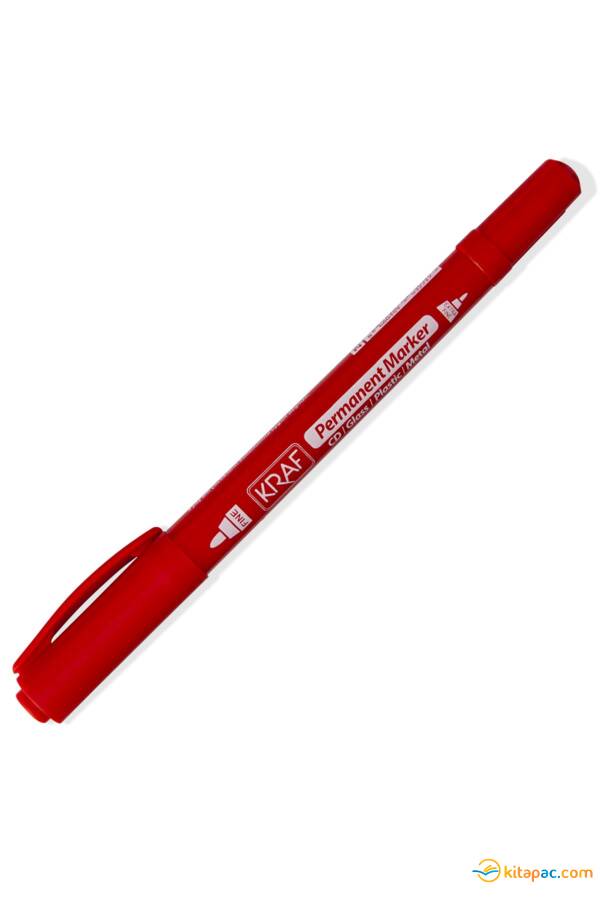 KRAF ASETAT KALEMİ TWİN ÇİFT UÇLU 250 G KIRMIZI - 1