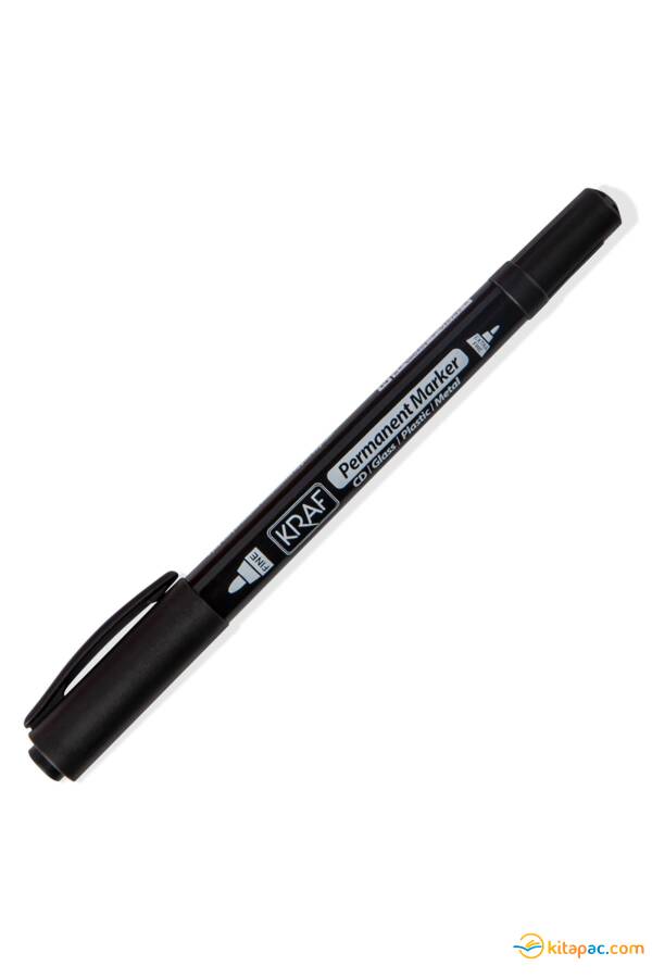 KRAF ASETAT KALEMİ TWİN ÇİFT UÇLU 250 G SİYAH - 1