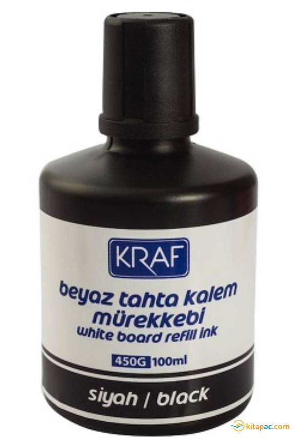 KRAF BEYAZ TAHTA KALEMİ MÜREKKEBİ 100CC 450G SİYAH - 1