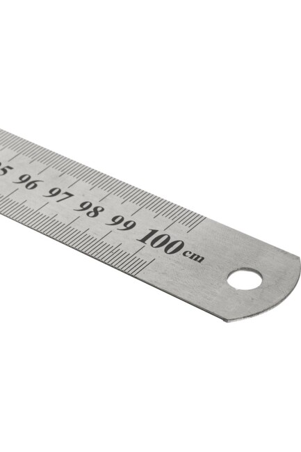 KRAF ÇELİK CETVEL 100cm.INCH ÖLÇÜLÜ 500G - KRAF