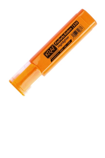 KRAF FOSFORLU KALEM 330 Turuncu - KRAF