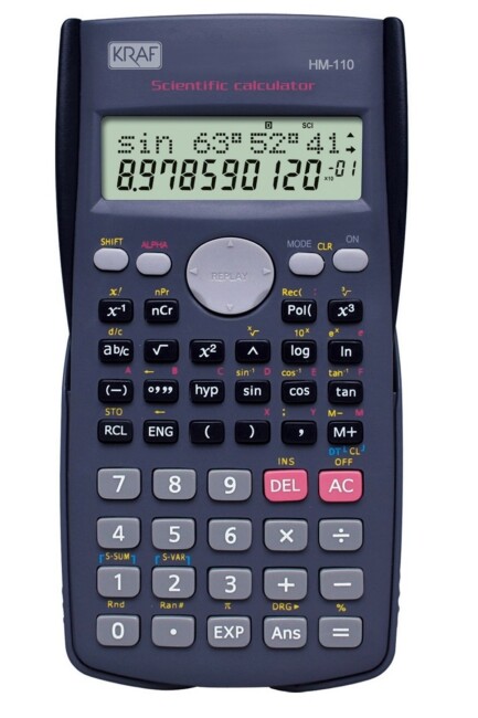 KRAF HESAP MAKİNESİ BİLİMSEL FONKSİYONLU HM-110 - KRAF
