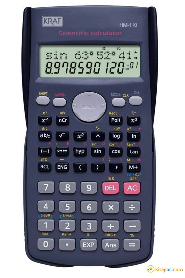 KRAF HESAP MAKİNESİ BİLİMSEL FONKSİYONLU HM-110 - 1