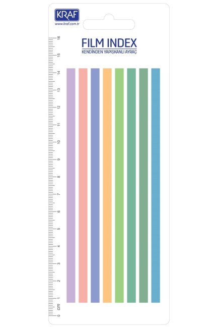KRAF İNDEX FİLM PP 5x135 mm 20 yp 8 RENK AYRAÇ 85135-1 - KRAF